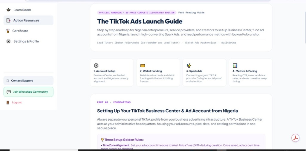 The TikTok Ads Launch Guide Handbook Preview